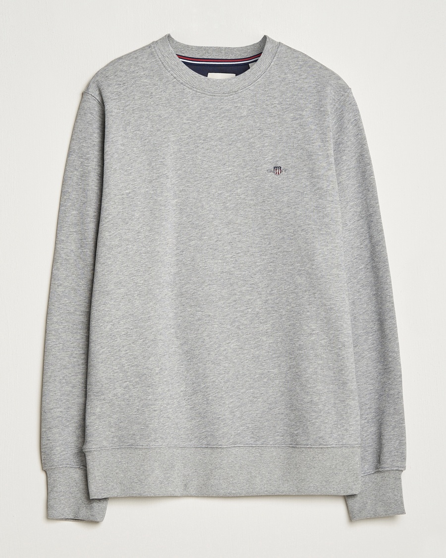 Gant Original Crew Neck Sweatshirt Grey Melange – Gris