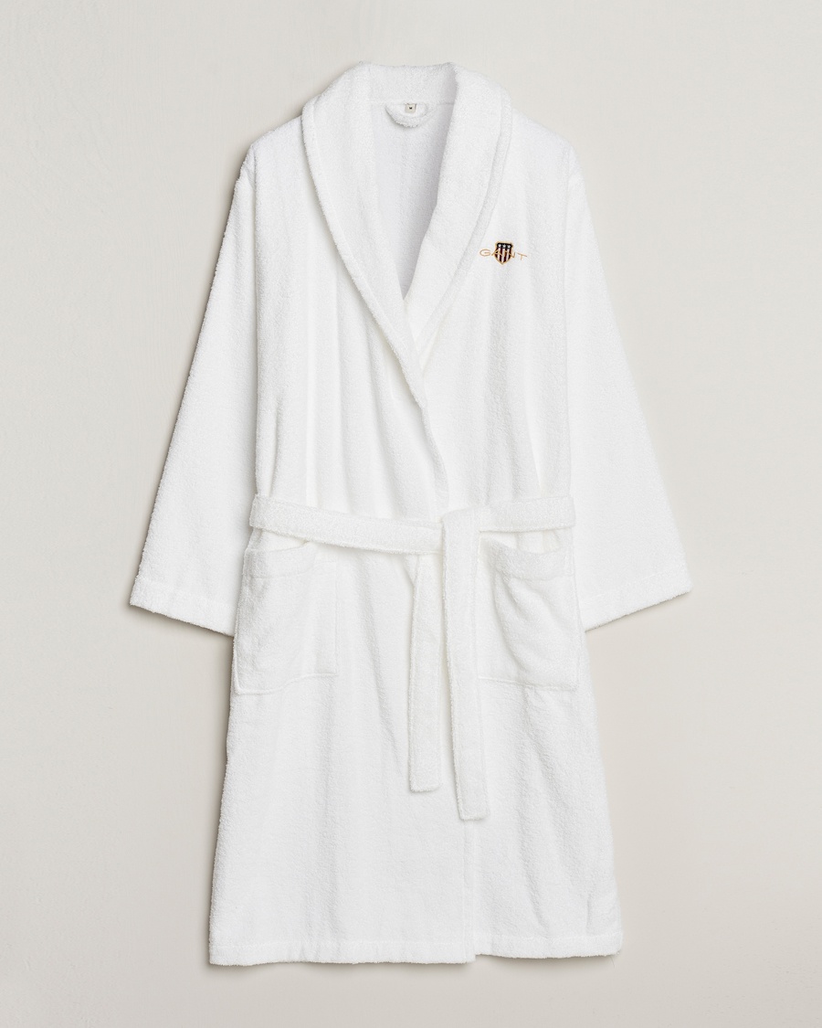Homme | Business & Beyond - Casual | GANT | Archive Shield Terry Robe White