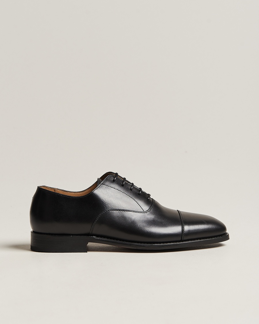 Myrqvist Äppelviken Oxford Black Calf – Zwart