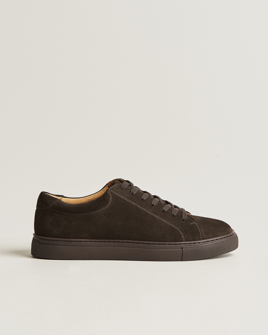 Myrqvist Oaxen Monochrome Sneaker Dark Brown Suede – Bruin
