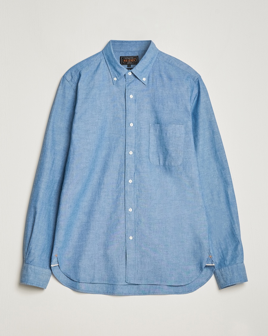 Homme | BEAMS PLUS | BEAMS PLUS | Chambray Button Down Shirt Light Blue