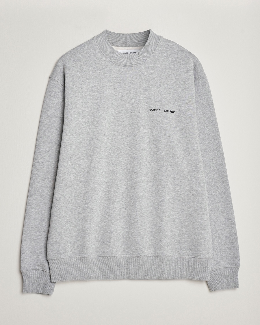Homme | Sweat-shirts Gris | Samsøe Samsøe | Norsbro Crew Neck Sweatshirt Grey Melange