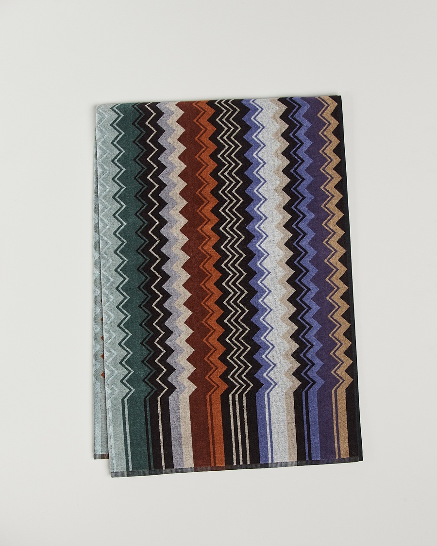 Missoni Home Giacomo Bath Sheet 100x150 cm Verde Multi – Meerkleurig
