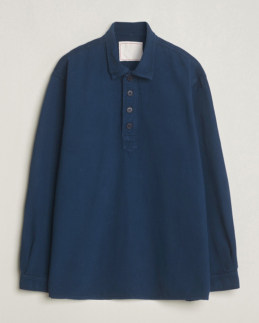 Homme | Chemises Décontractées | Jeanerica | Lala Popover Shirt Dark Navy