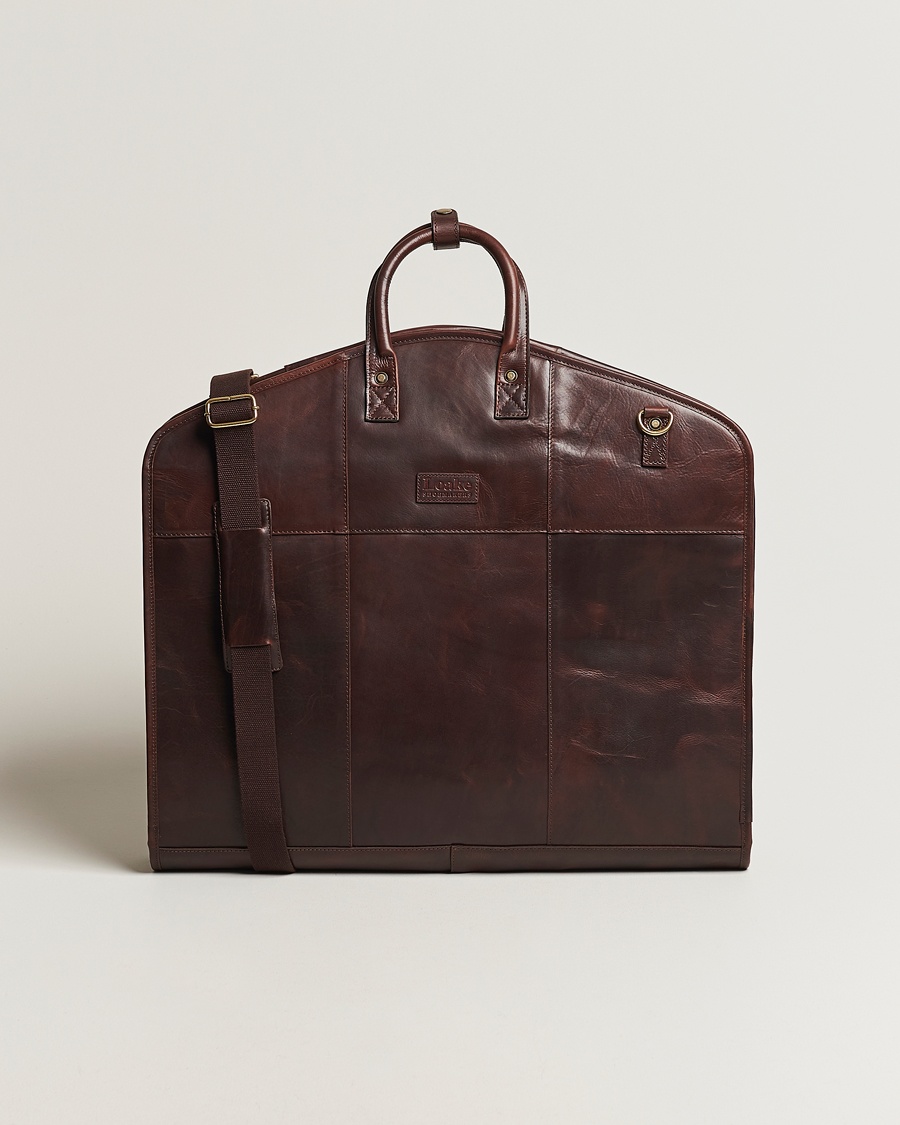 Homme | Porte-Costumes | Loake 1880 | London Leather Suit Carrier Brown