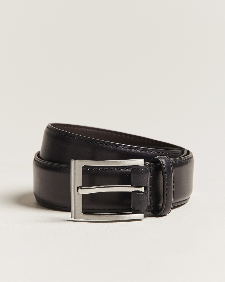 Loake Shoemakers Philip Leather Belt Black – Zwart
