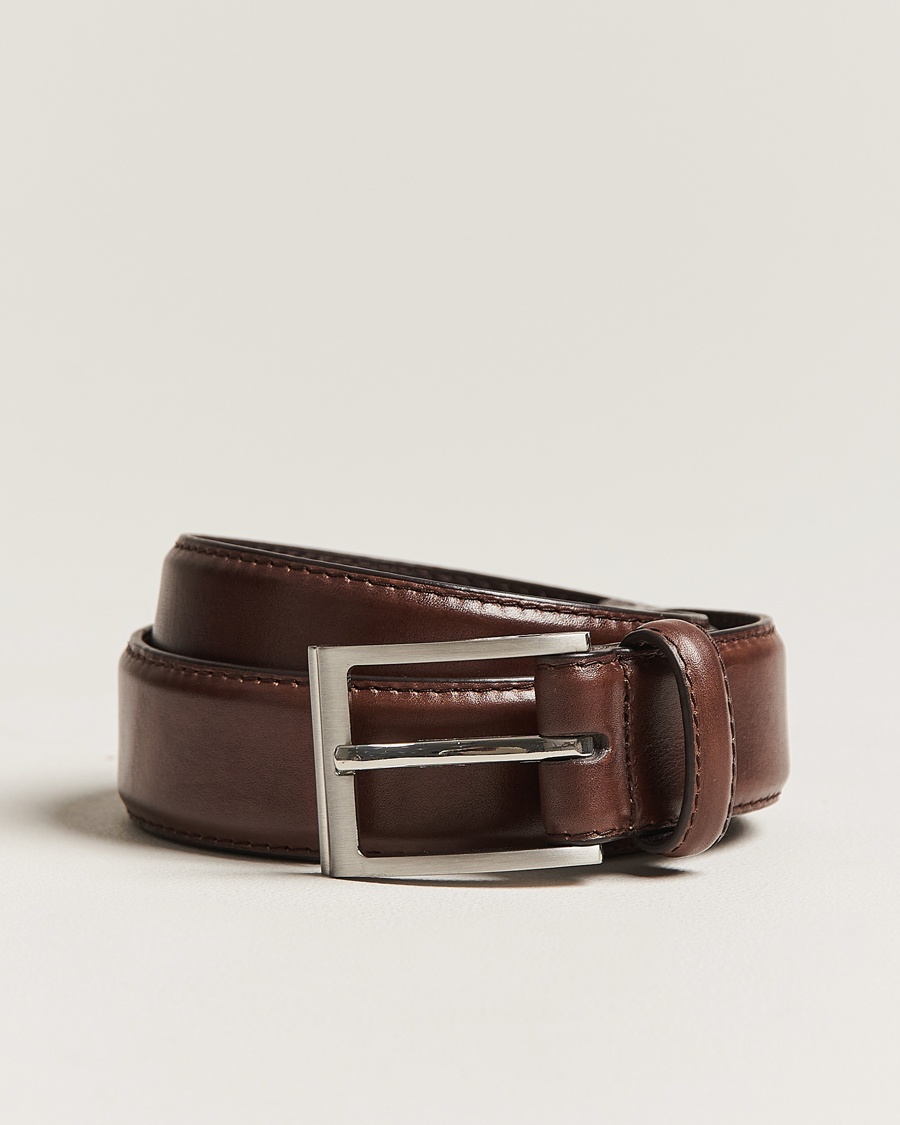 Loake Shoemakers Philip Leather Belt Dark Brown – Bruin