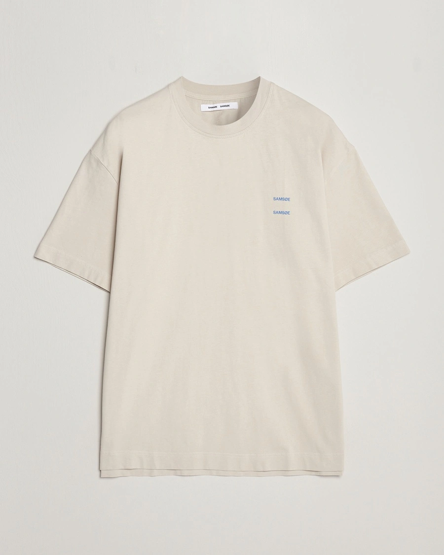 Samsøe Samsøe Joel Organic Cotton T-Shirt Moonstruck – Beige