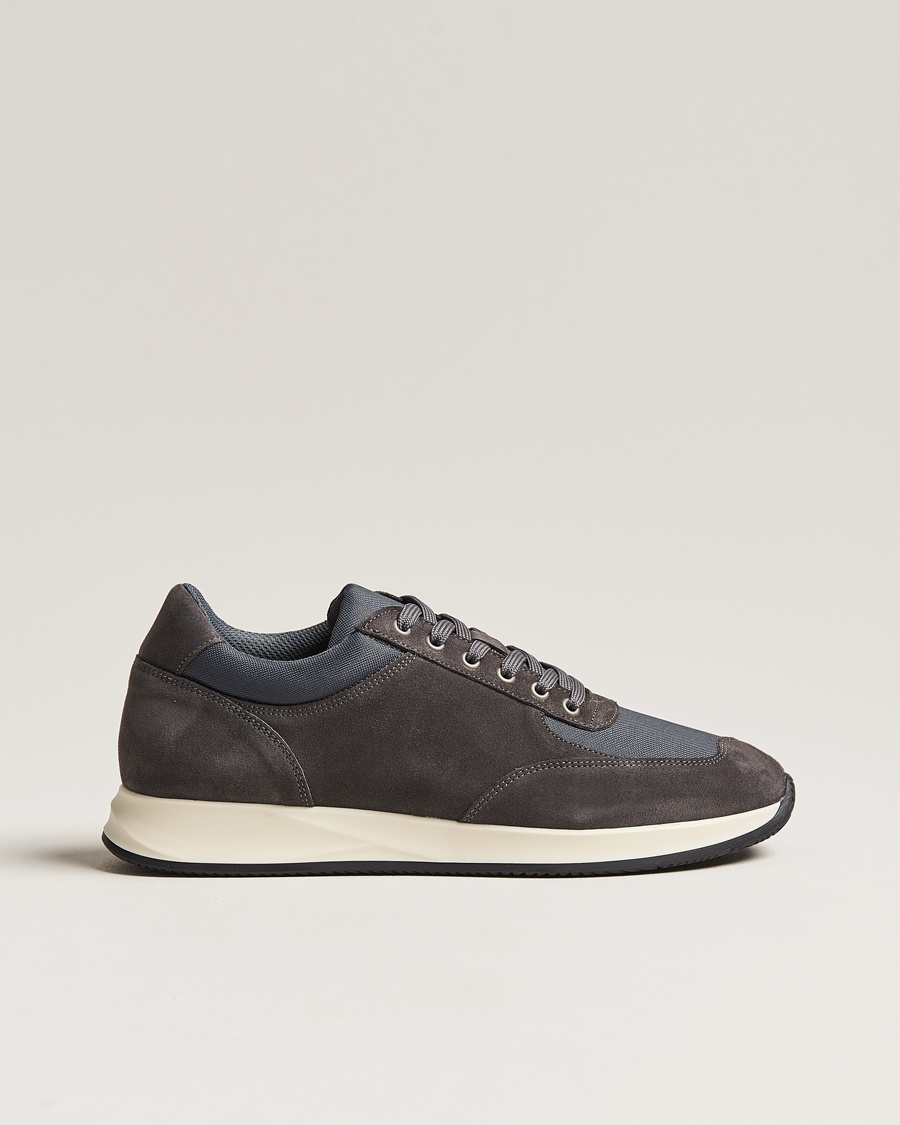 Myrqvist Stensund Running Sneaker Dark Grey Suede – Grijs