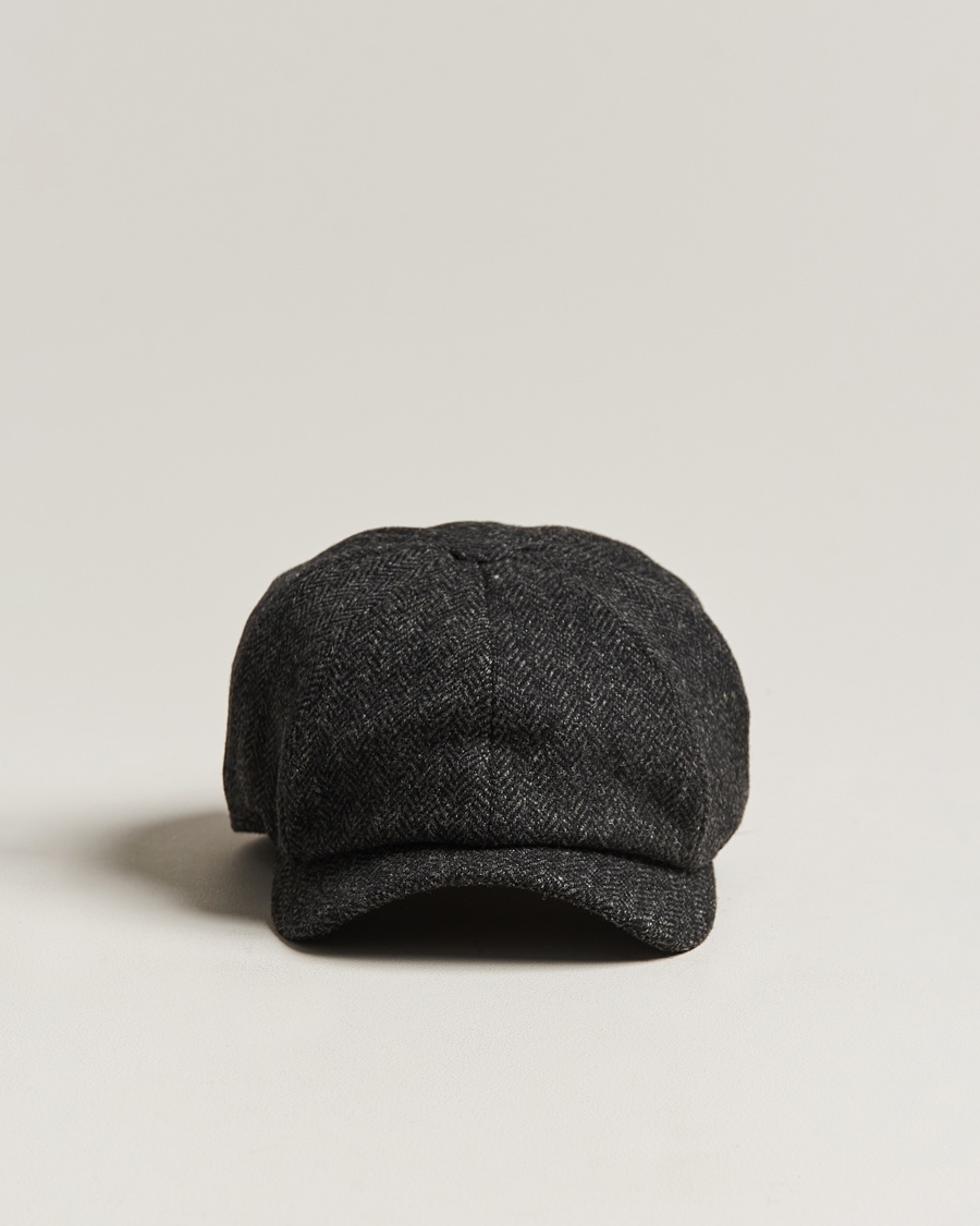 Homme | | Wigéns | Newsboy Classic Shetland Wool Dark Grey