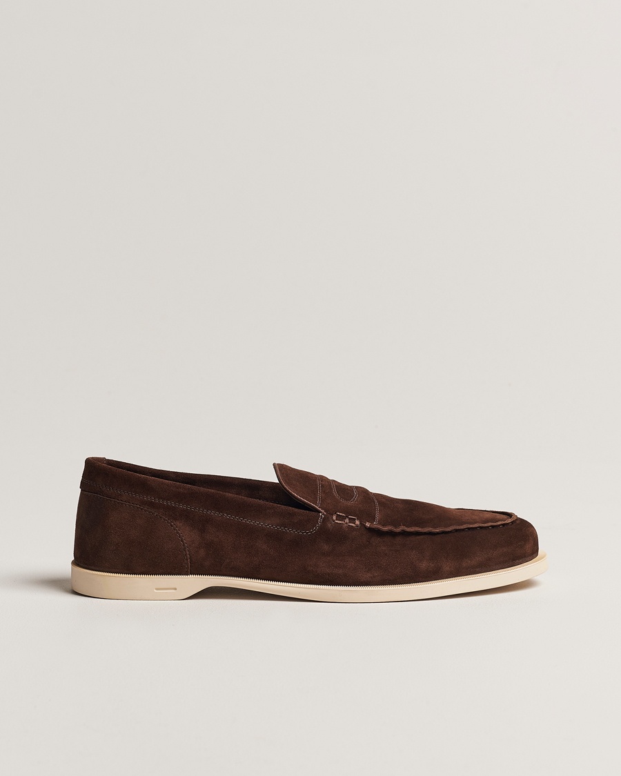 John Lobb Pace Summer Loafer Dark Brown Suede – Bruin