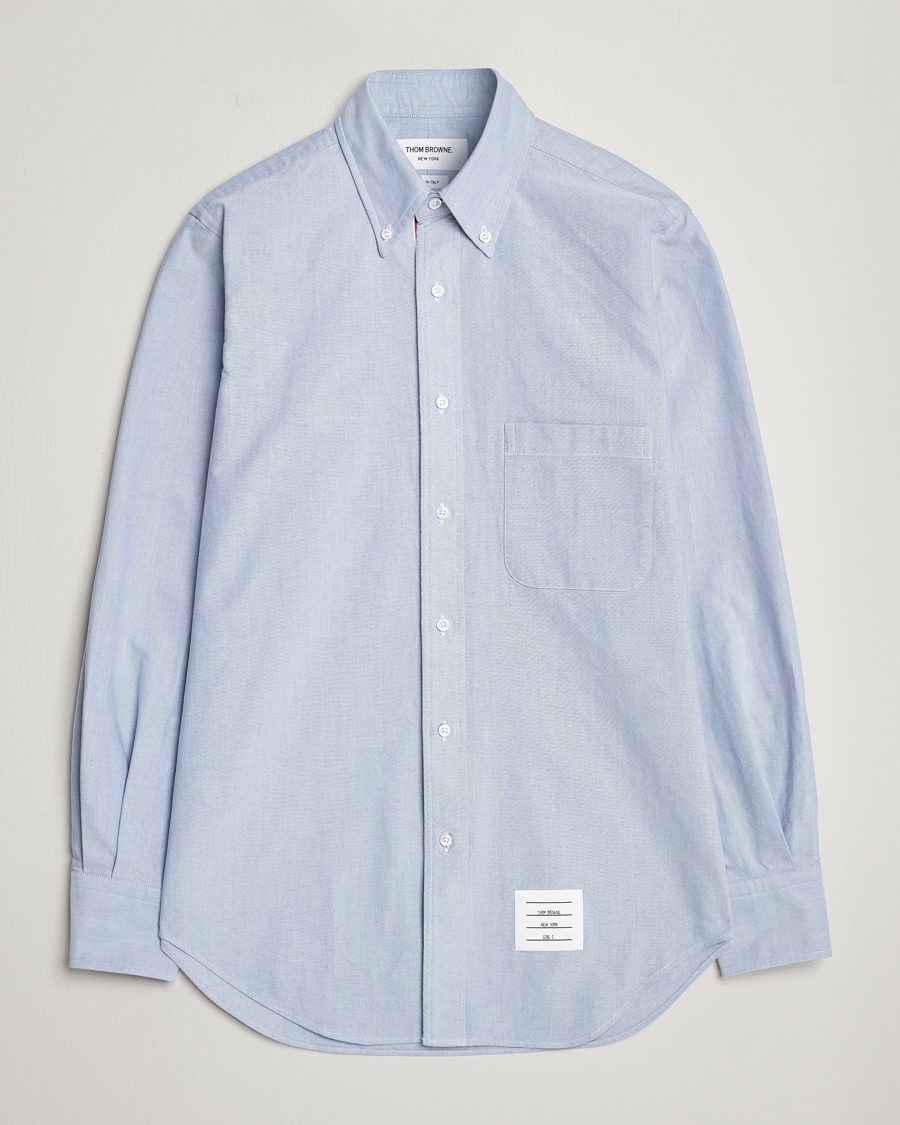 Homme | Chemises Oxford | Thom Browne | Contrast Placket Oxford Shirt Light Blue