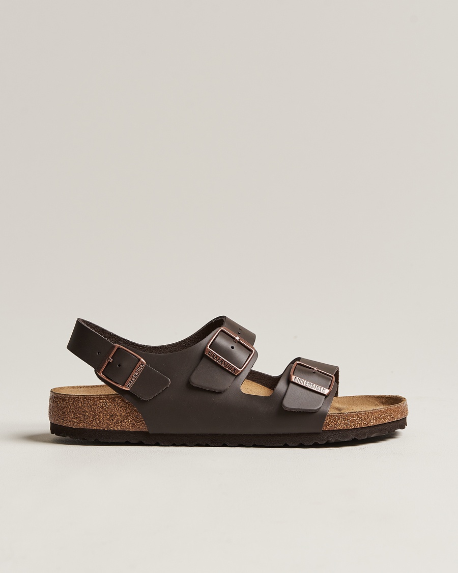 BIRKENSTOCK Milano Classic Footbed Dark Brown Leather – Bruin