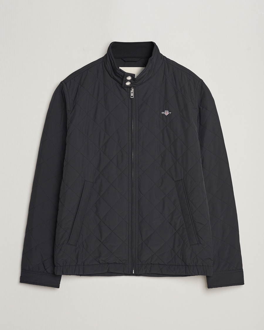 Homme | | GANT | The Quilted Windcheater Black
