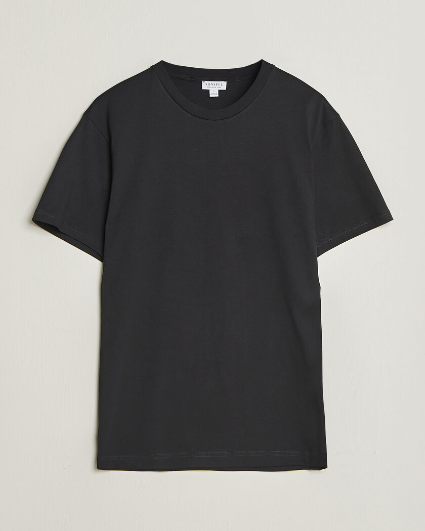 Sunspel Riviera Midweight T-Shirt Black – Noir