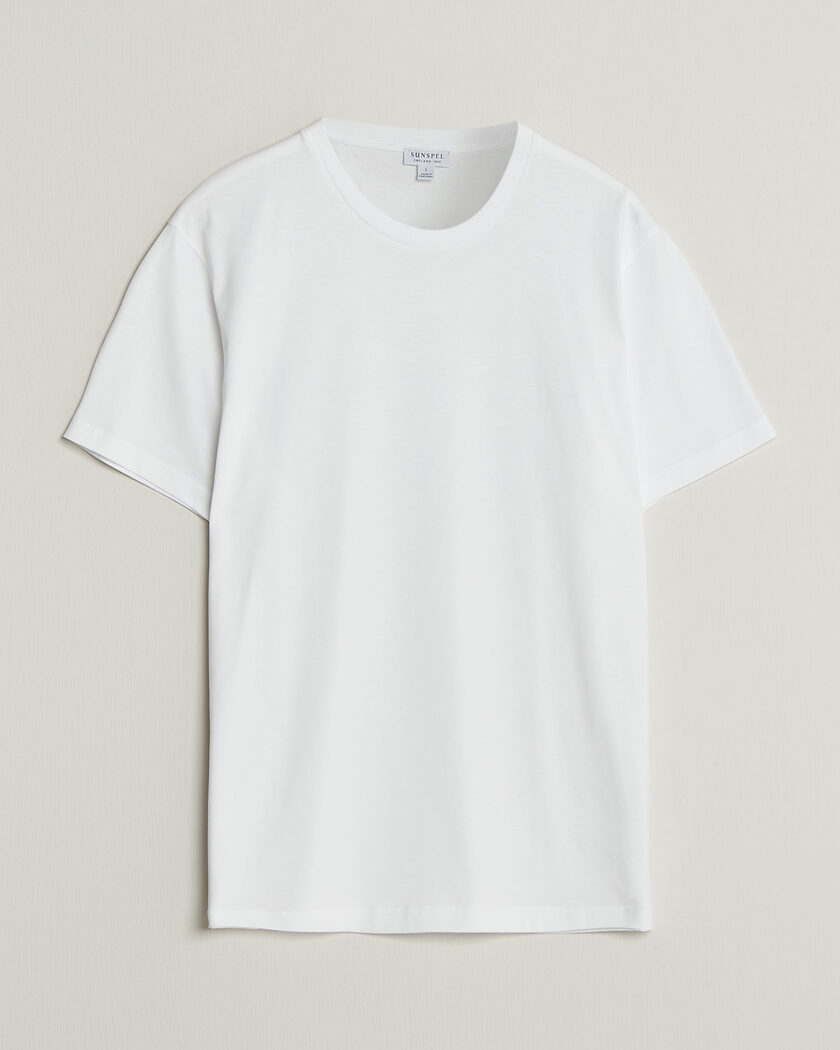 Sunspel Riviera Midweight T-Shirt White – Blanc