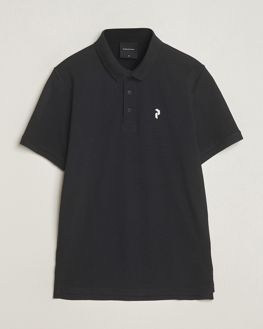 Peak Performance Classic Cotton Polo Black – Noir