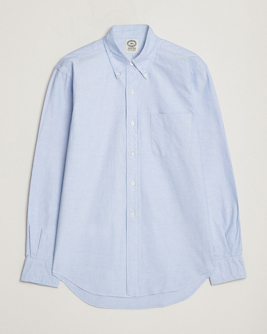 Homme | | Kamakura Shirts | Vintage Ivy Oxford Button Down Shirt Light Blue