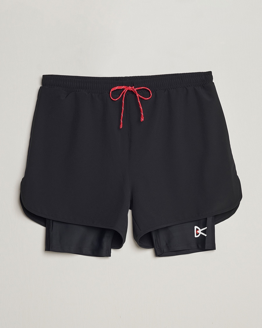 Heren | Korte broek | District Vision | Layered Trail Shorts Black