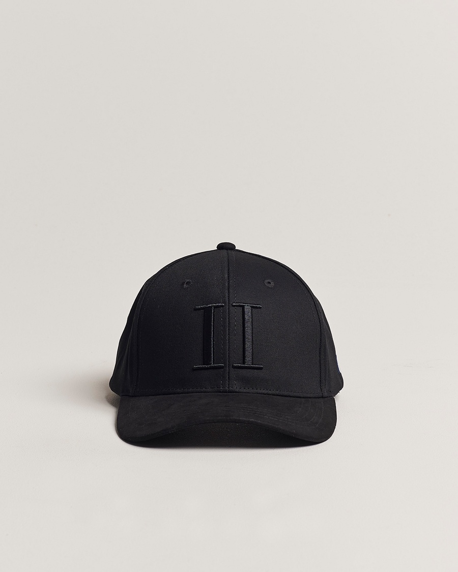 LES DEUX Baseball Cap Suede II Black – Zwart