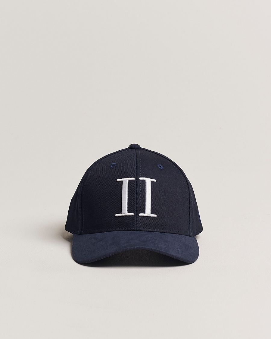 LES DEUX Baseball Cap Suede II Dark Navy – Bleu