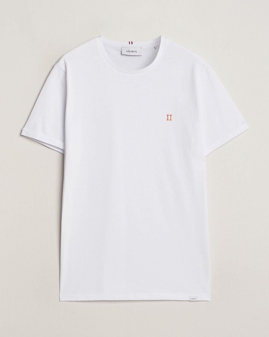 LES DEUX Nørregaard Cotton T-Shirt White – Blanc