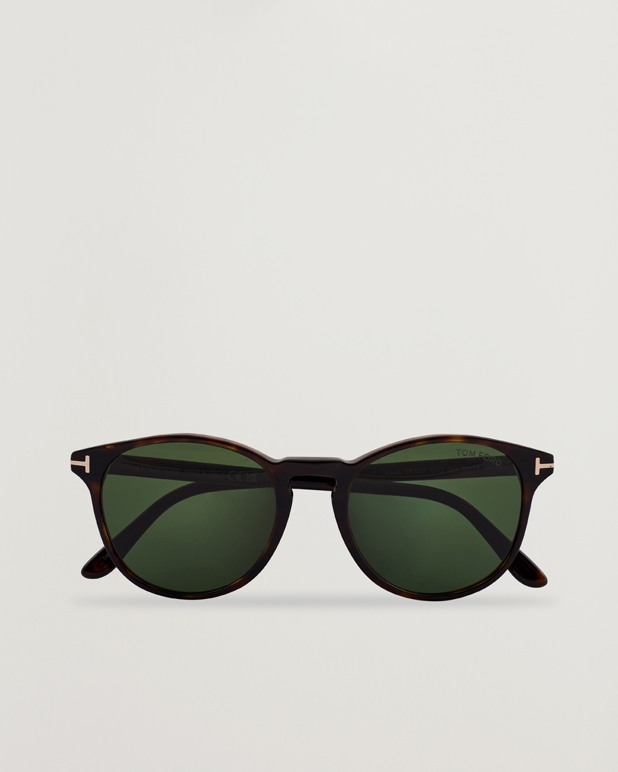 Tom Ford Lewis FT1097 Sunglasses Dark Havana/Green – Marron
