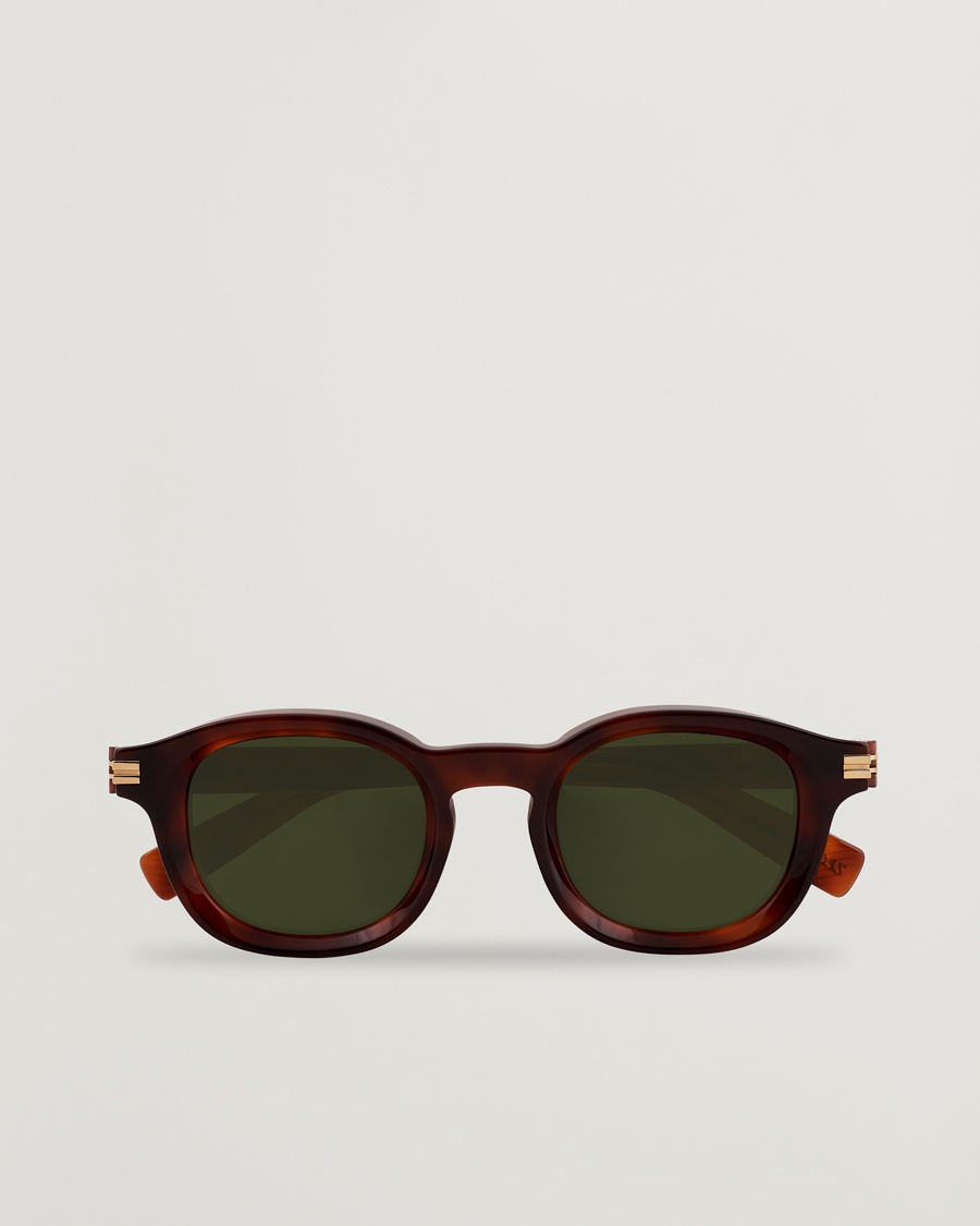 Zegna EZ0229 Sunglasses Dark Havana/Green – Marron