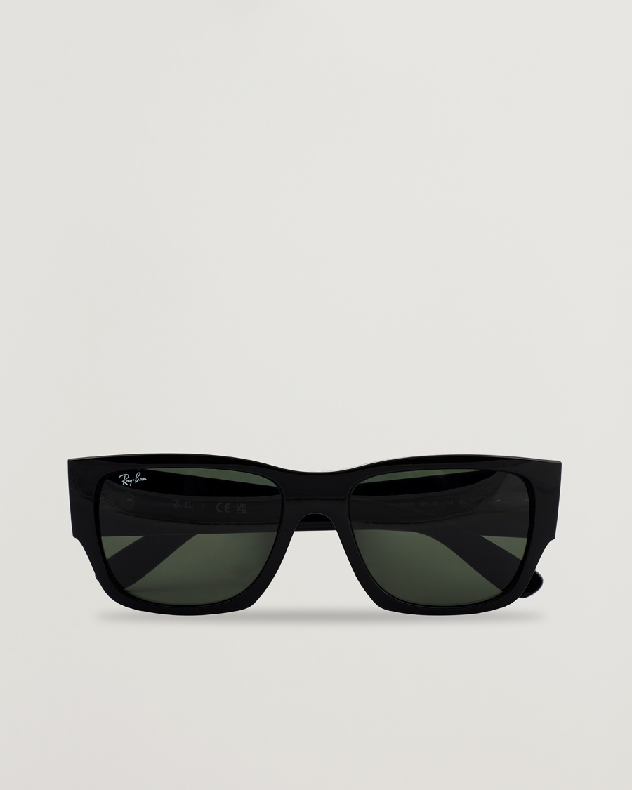 Ray-Ban Carlos Sunglasses Black/Crystal Green – Zwart