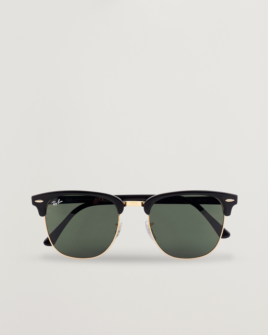 Homme | Lunettes De Soleil | Ray-Ban | Clubmaster Sunglasses Ebony/Crystal Green