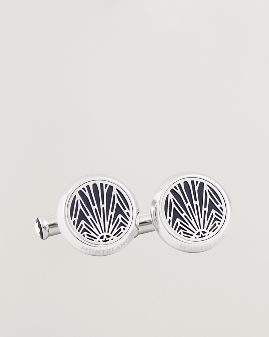 Montblanc Cufflinks Meisterstück The Origin Collection Blue – Blauw