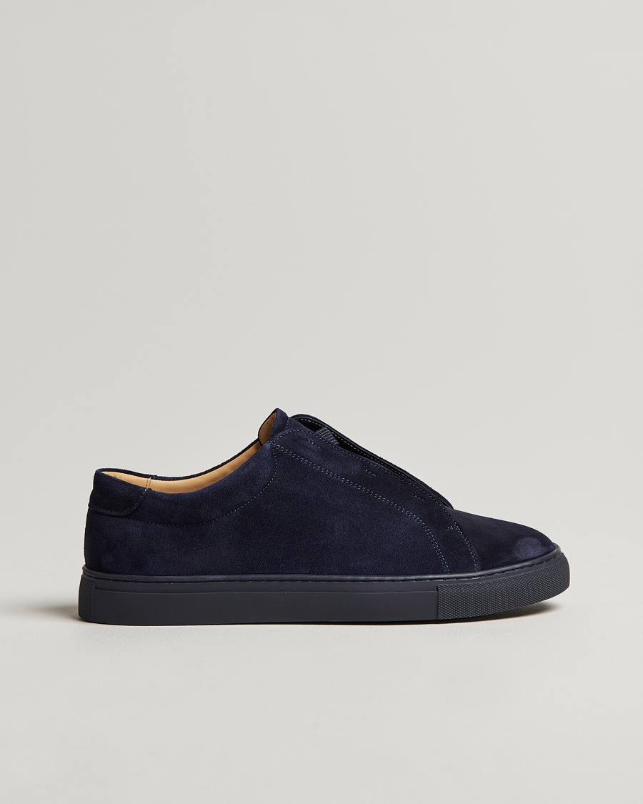 Myrqvist Alnö Sneakers Navy Suede – Blauw