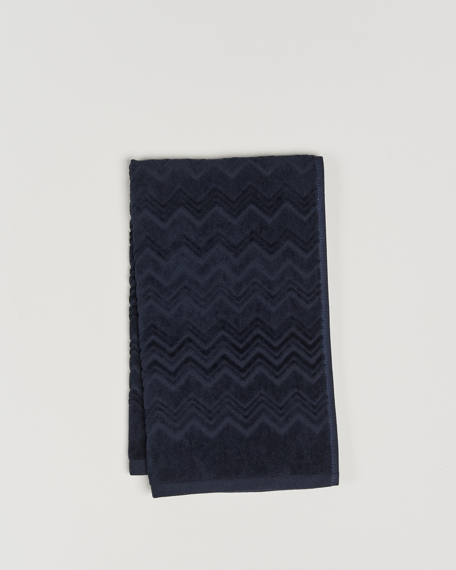 Missoni Home Chalk Hand Towel 40x70cm Navy – Bleu