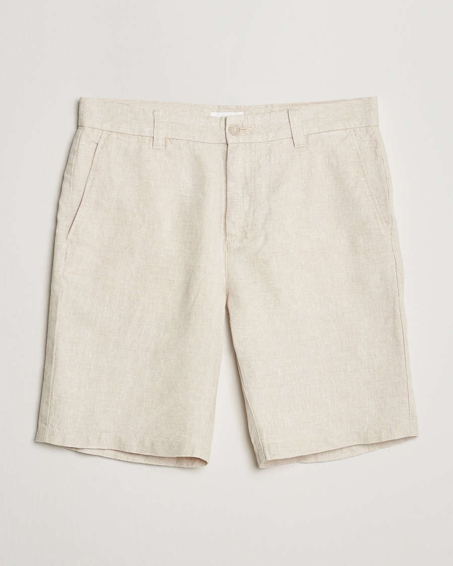 Heren | Business & Beyond - Casual | NN07 | Crown Linen Shorts Oat