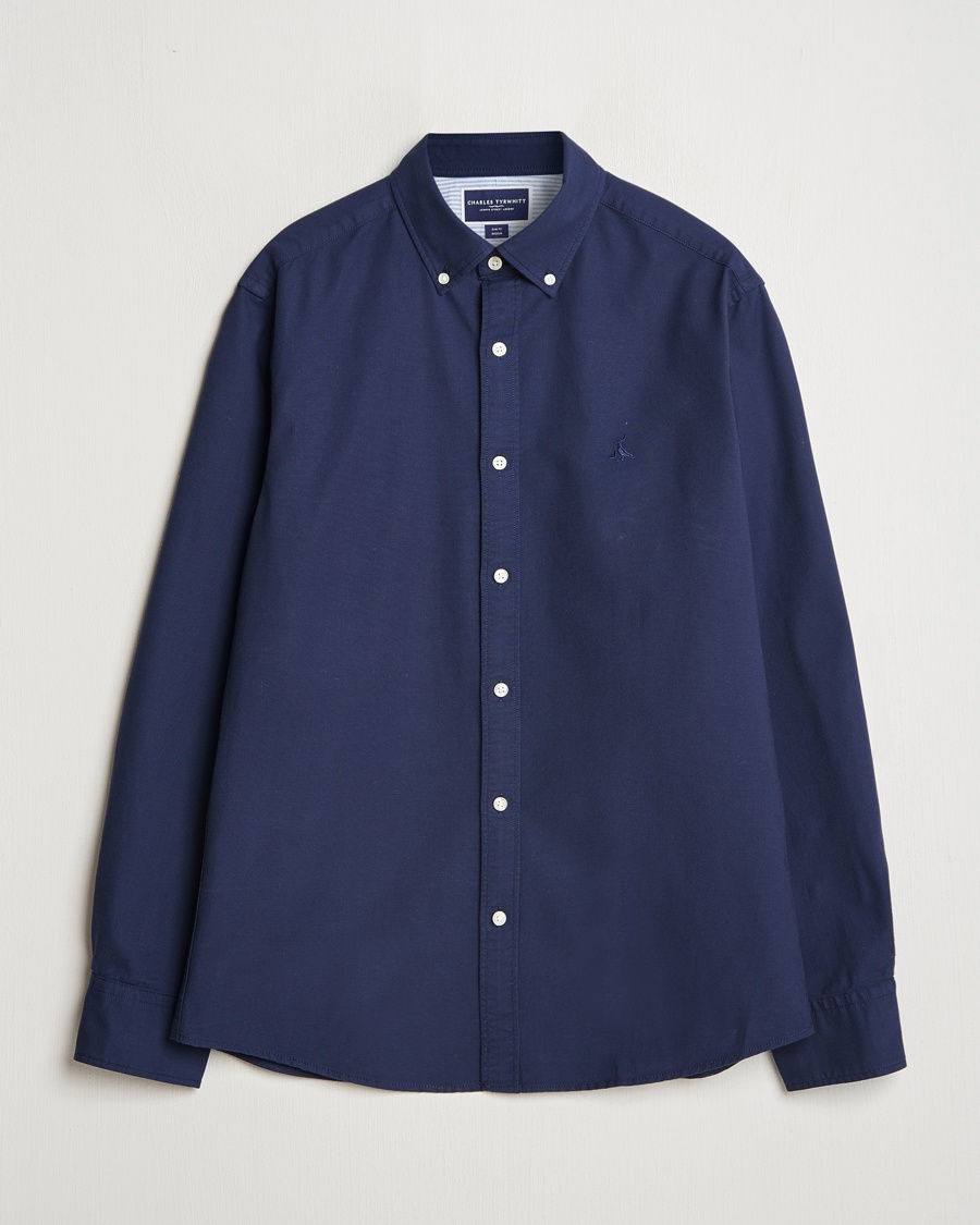Heren | Charles Tyrwhitt | Charles Tyrwhitt | Button Down Stretch Oxford Shirt Navy