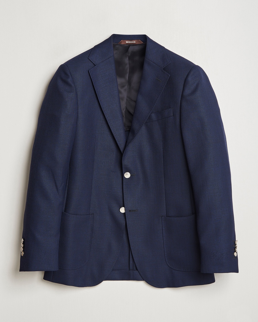 Homme | Les Exclusivités De Care of Carl | Morris Heritage | Wool Hopsack Club Blazer Navy