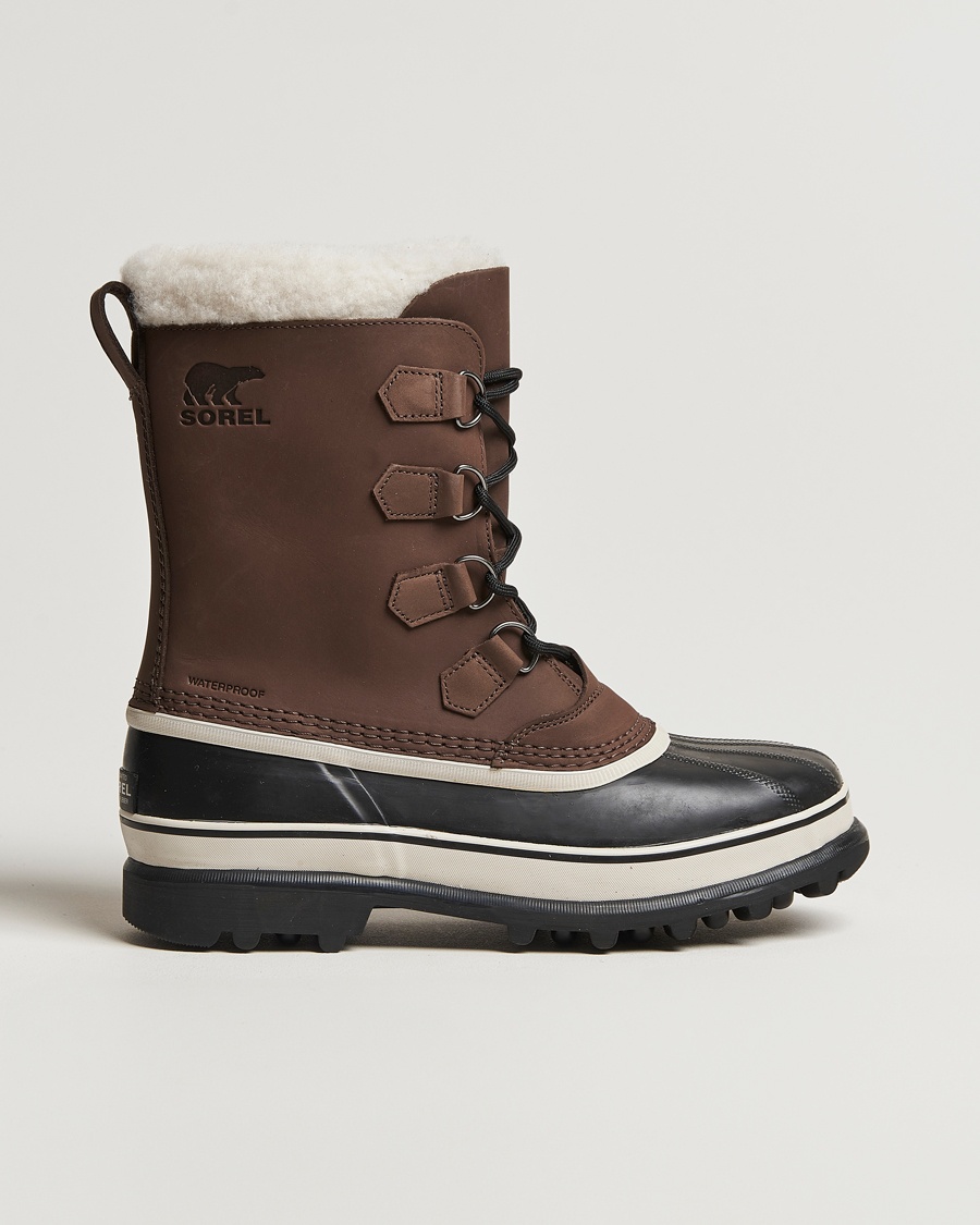 Sorel Caribou WP Felt Lined Leather Boots Bruno – Bruin
