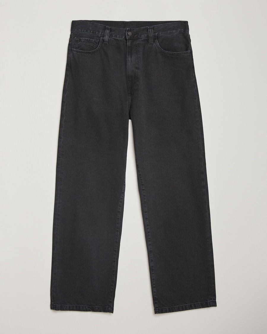 Carhartt WIP Landon Pant Robertson Denim Black Stone Washed – Noir