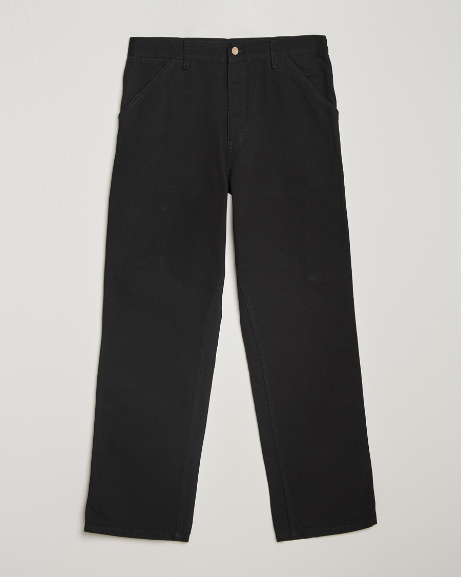 Carhartt WIP Single Knee Pants Dearborn Canvas Black – Zwart