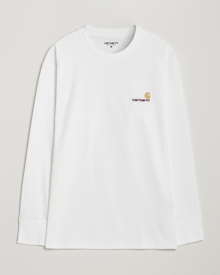 Carhartt WIP American Script Long Sleeve T-Shirt White – Wit