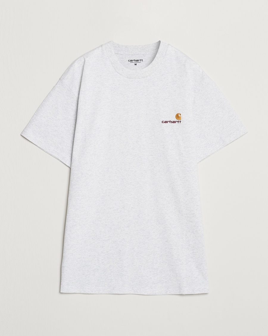 Carhartt WIP American Script Short Sleeve T-Shirt Ash Heather – Gris