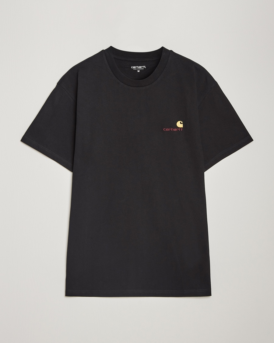Carhartt WIP American Script Short Sleeve T-Shirt Black – Noir