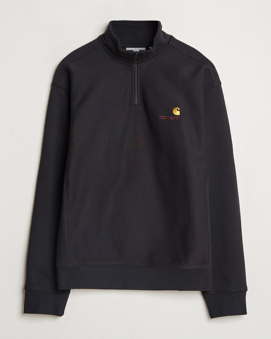 Carhartt WIP American Script Half Zip Sweatshirt Black – Noir