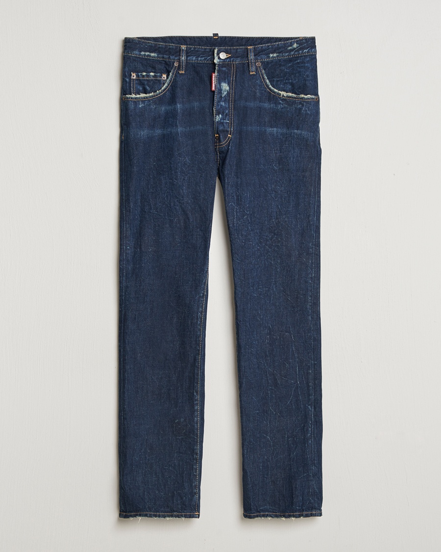 Homme | Dsquared2 | Dsquared2 | 642 Loose Jeans Dark Blue