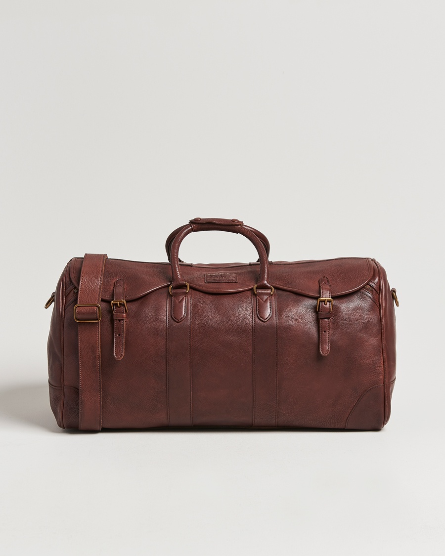 Homme | Accessoires | Polo Ralph Lauren | Washed Leather Heritage Duffle Bag British Tan