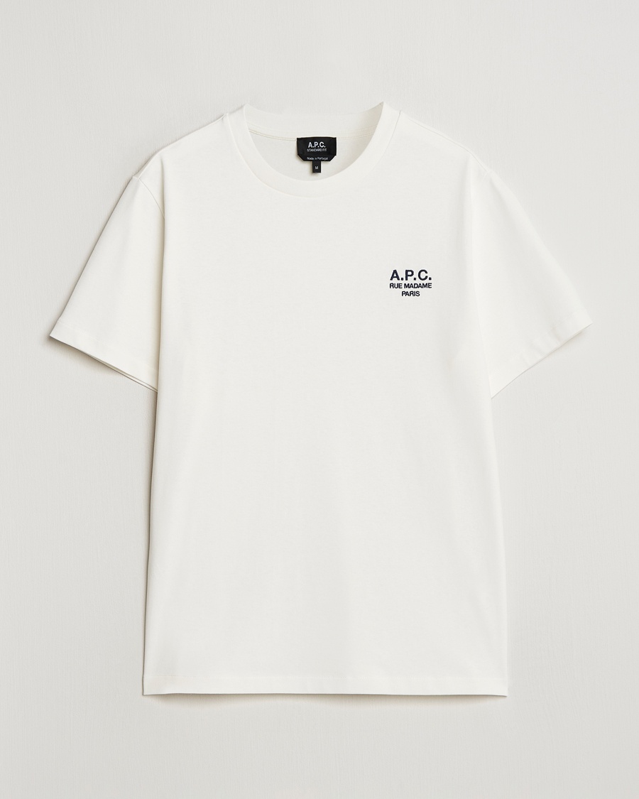 A.P.C. Rue Madame T-Shirt White/Dark Navy – Wit