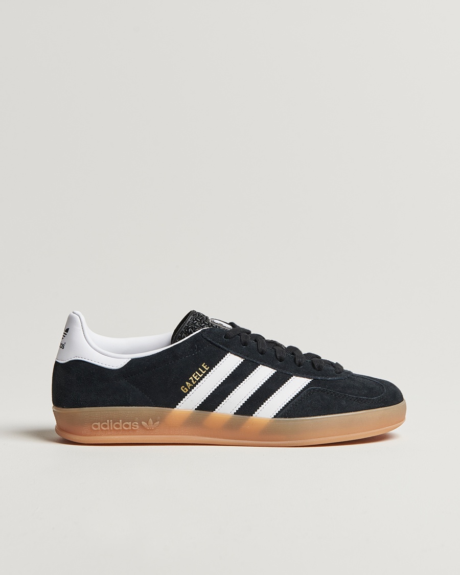 adidas Originals Gazelle Indoor Sneaker Black/White – Zwart