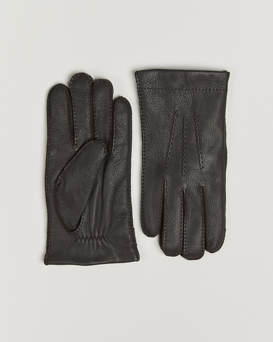 Homme | Accessoires | Amanda Christensen | Lined Deerskin Gloves Brown