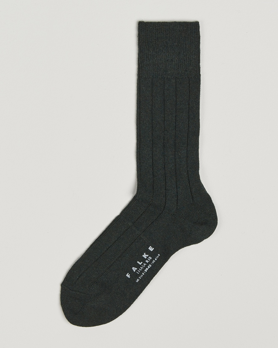 Homme | Moins De 50 | Falke | Lhasa Cashmere Socks Forest Green