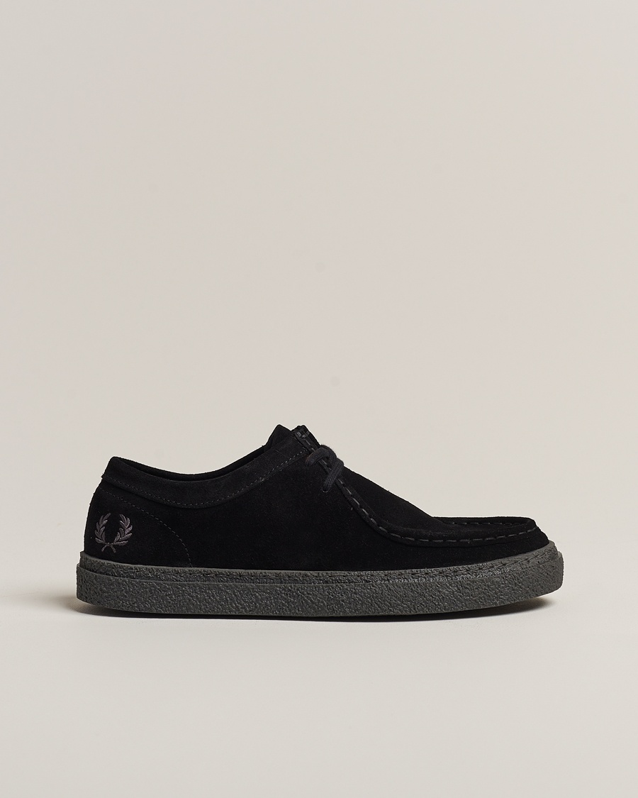 Homme | Fred Perry | Fred Perry | Dawson Low Suede Shoe Black